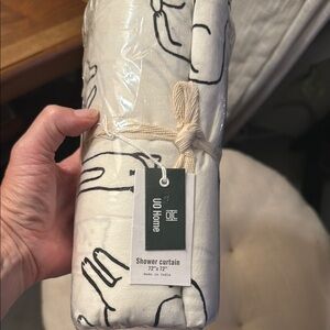 UO Home White Shower Curtain